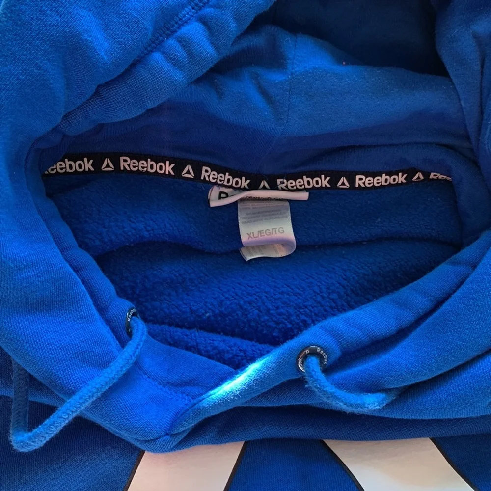 Reebok Hoodie pullover blue jacket tunic top size extra large - Picture 3 of 11